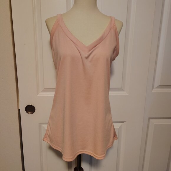 Flamingo Pink Tank Top Camisole Size Medium - Picture 1 of 8